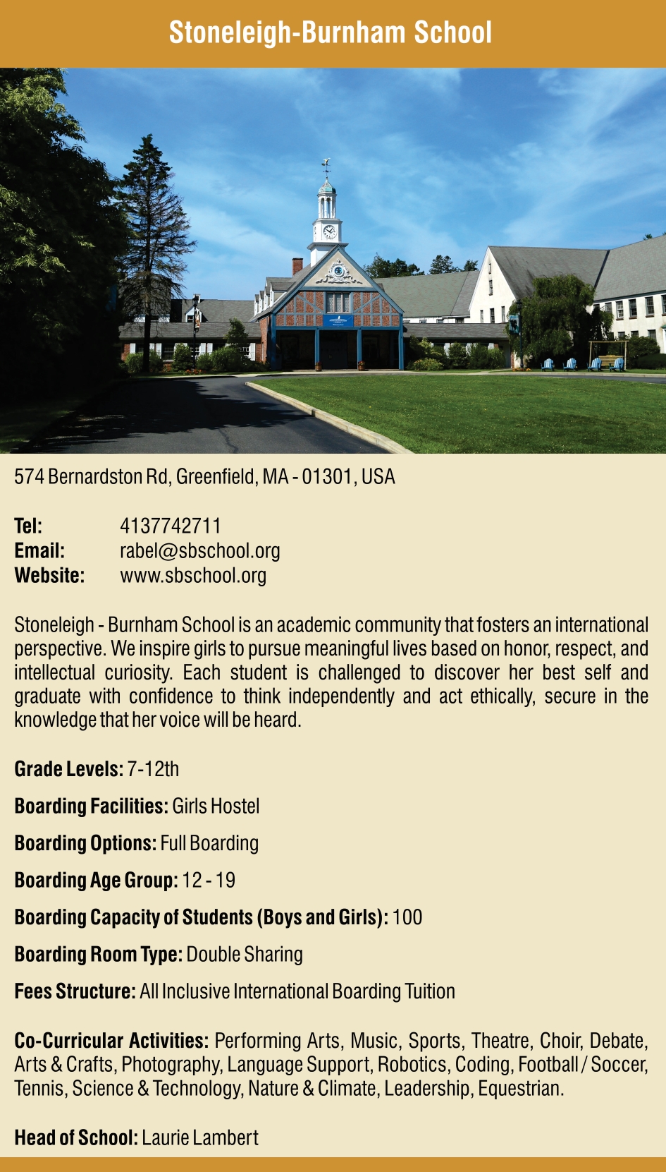 Stoneleigh-Burnham School