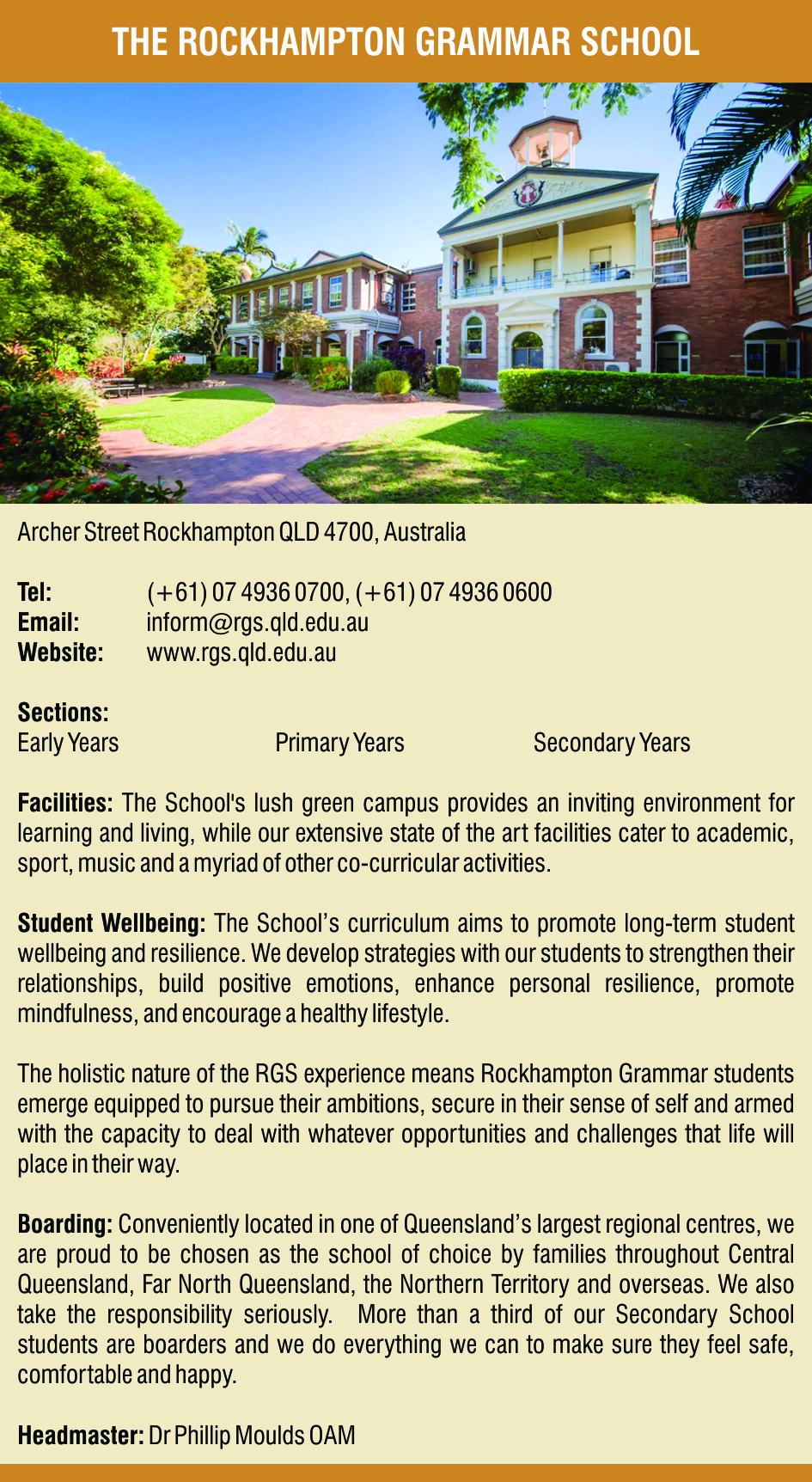 The Rockhampton Grammar School