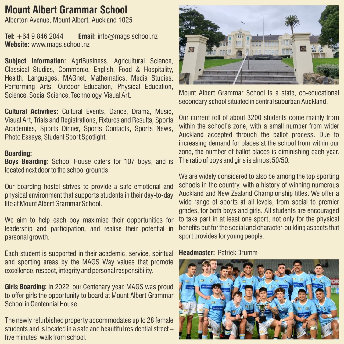 Mount Albert Grammar School