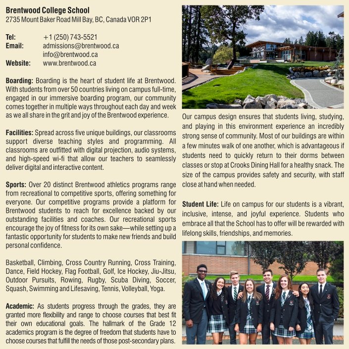 Brentwood College School-Canada