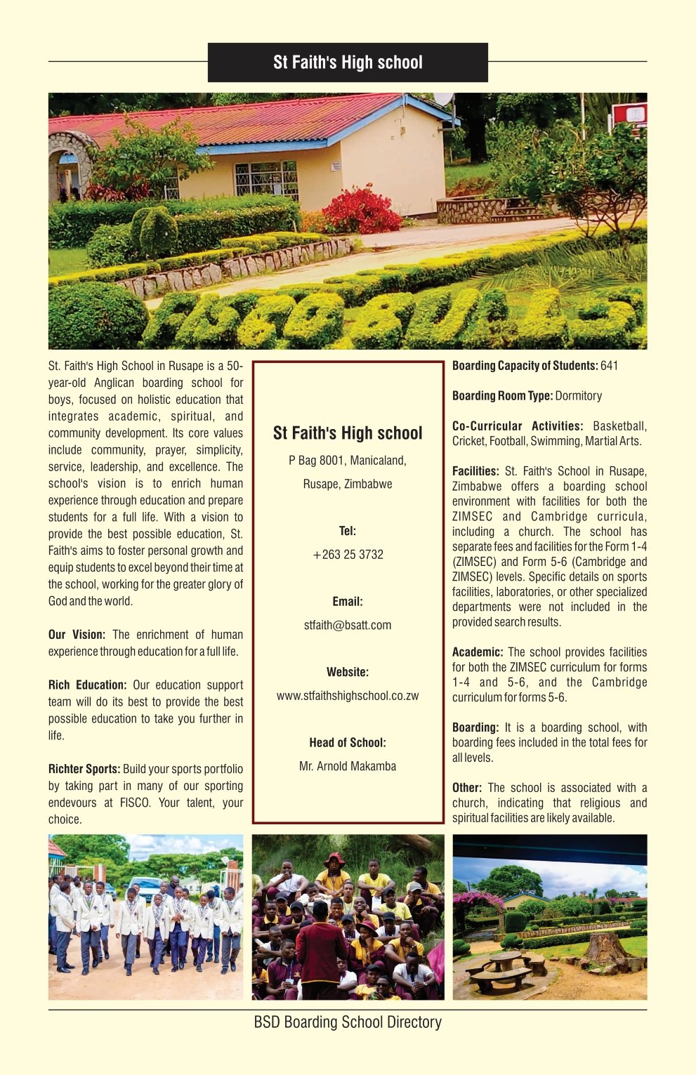 St Faith's School, Rusape