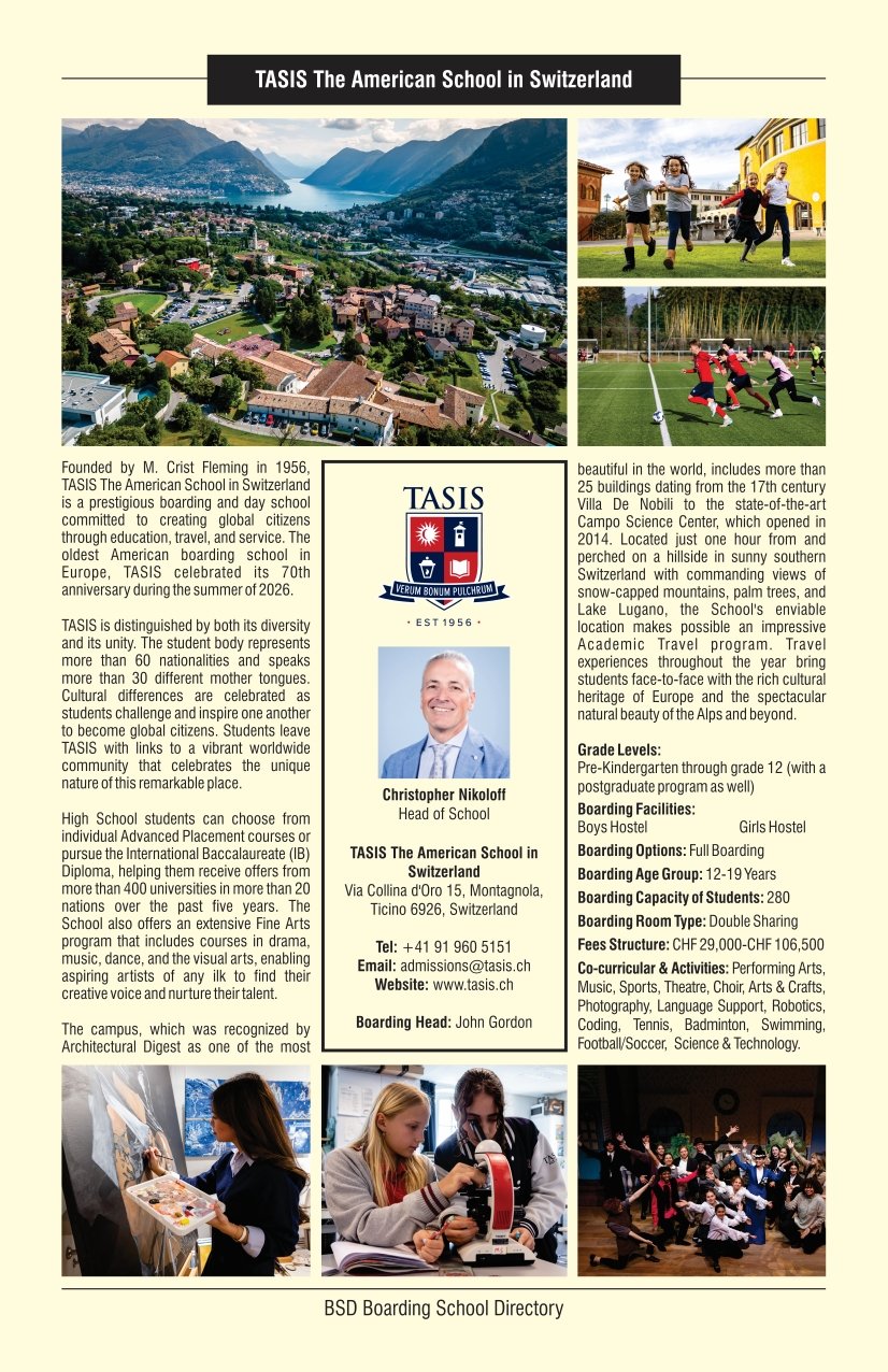 TASIS The American School in Switzerland